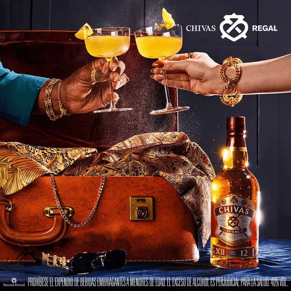 Chivas Regal 12 Años 750ml – Suavidad Escocesa, Sabor Legendario