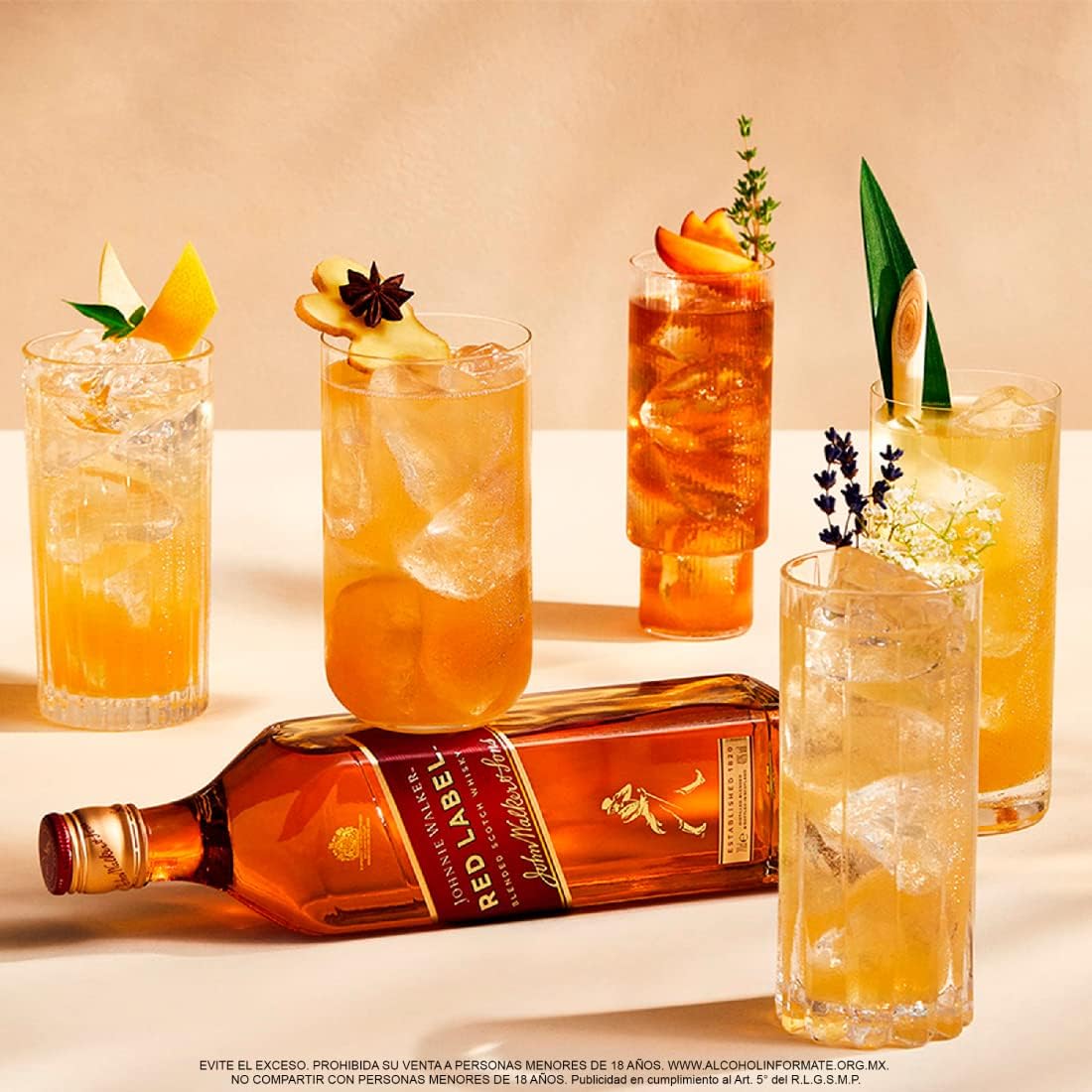 Johnnie Walker Red Label 750ml Sabor con carácter.